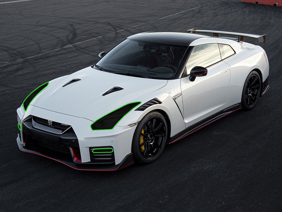 nissan gt-r 2017-2020 Headlight Tint Location