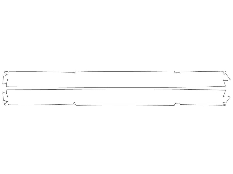gt-r Avery Dennison Clear Bra Door Cup Precut PPF Diagram