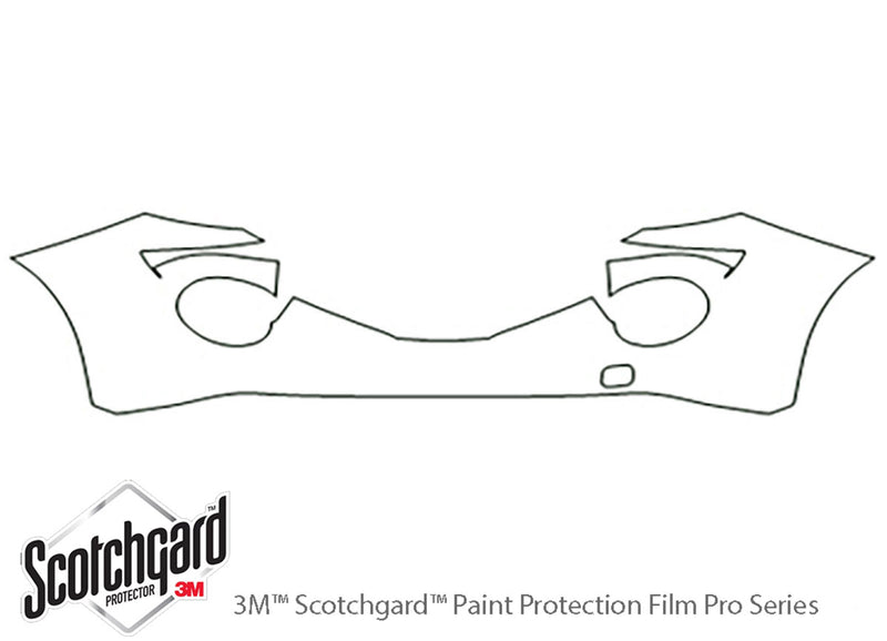 juke 3M Clear Bra Bumper Precut PPF Diagram