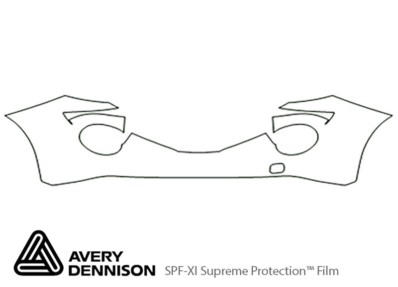 juke Avery Dennison Clear Bra Bumper Precut PPF Diagram