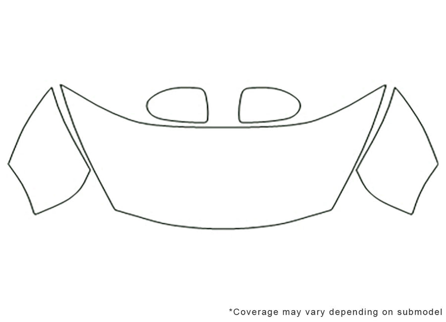 juke 3M Clear Bra Hood Precut PPF Diagram