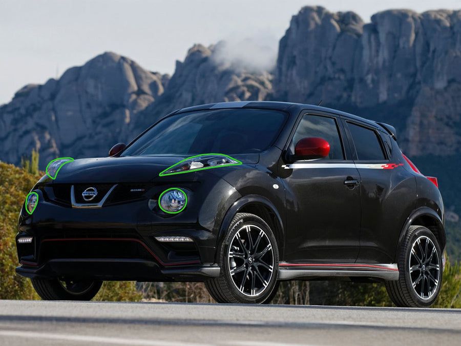 nissan juke 2011-2014 Headlight Protection Installation Location