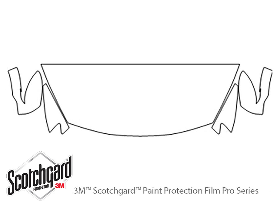 juke 3M Clear Bra Hood Precut PPF Diagram