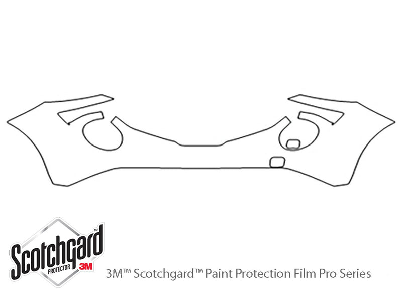 juke 3M Clear Bra Bumper Precut PPF Diagram