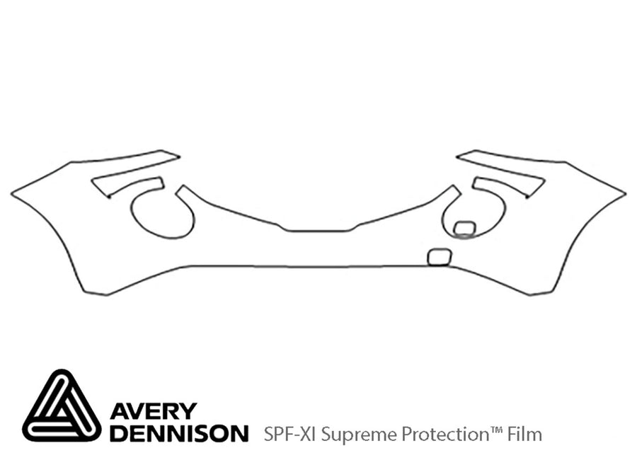juke Avery Dennison Clear Bra Bumper Precut PPF Diagram