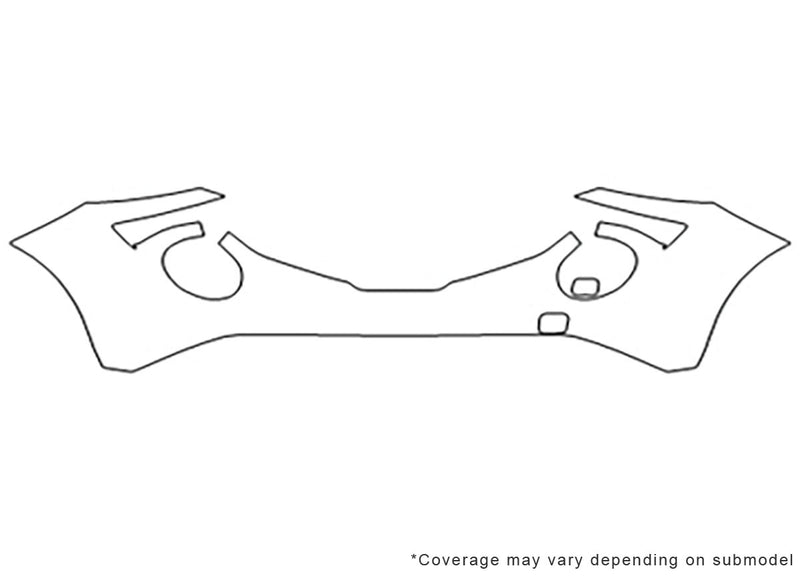 juke Avery Dennison Clear Bra Bumper Precut PPF Diagram