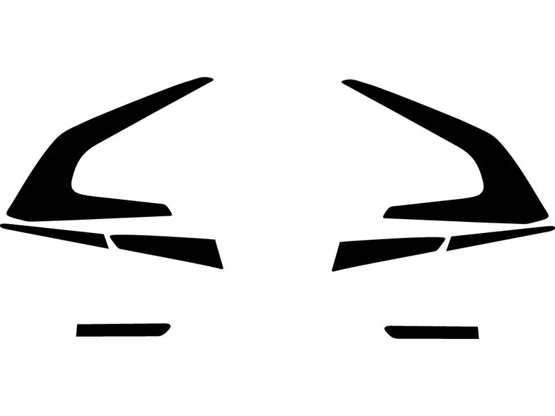 leaf Precut Tail Light Tint Diagram