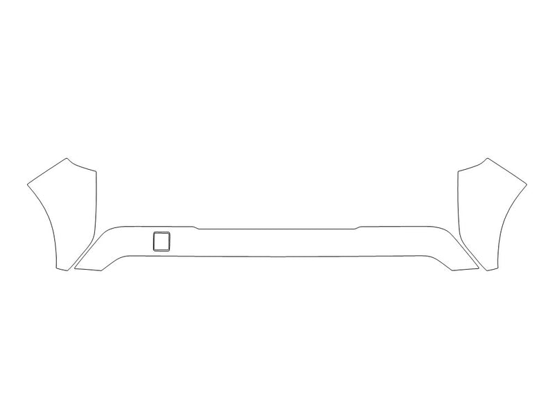 kicks 3M Clear Bra Bumper Precut PPF Diagram