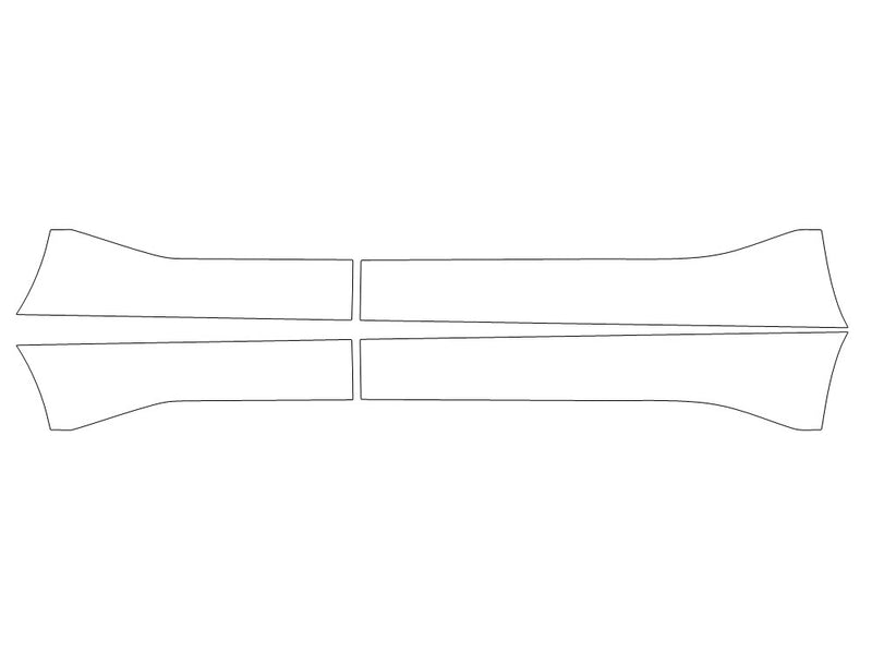 kicks Avery Dennison Clear Bra Door Cup Precut PPF Diagram