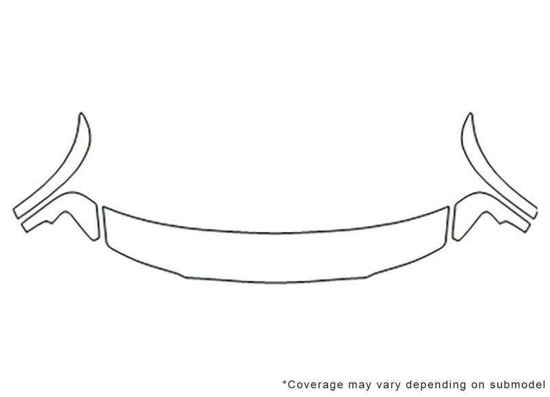 maxima 3M Clear Bra Hood Precut PPF Diagram