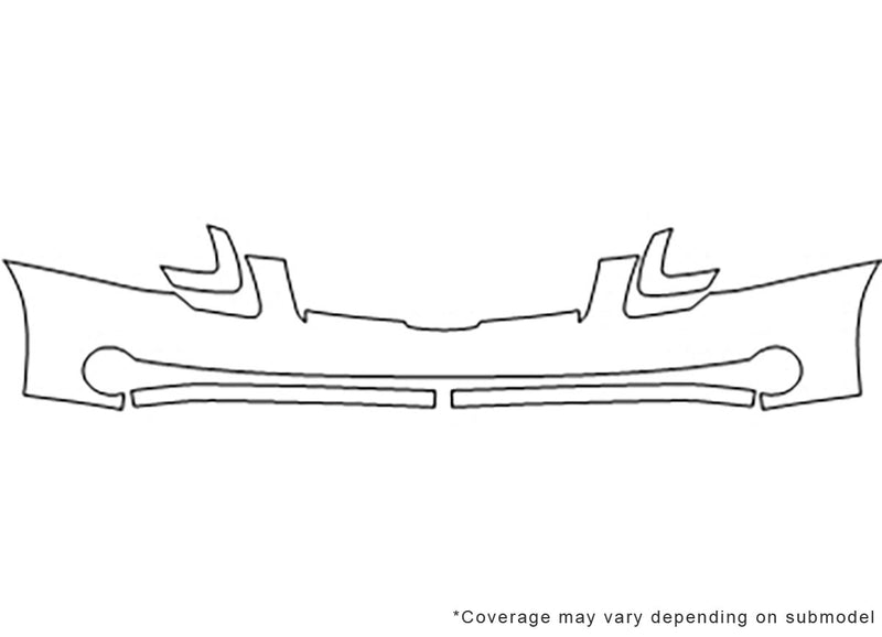 maxima 3M Clear Bra Bumper Precut PPF Diagram