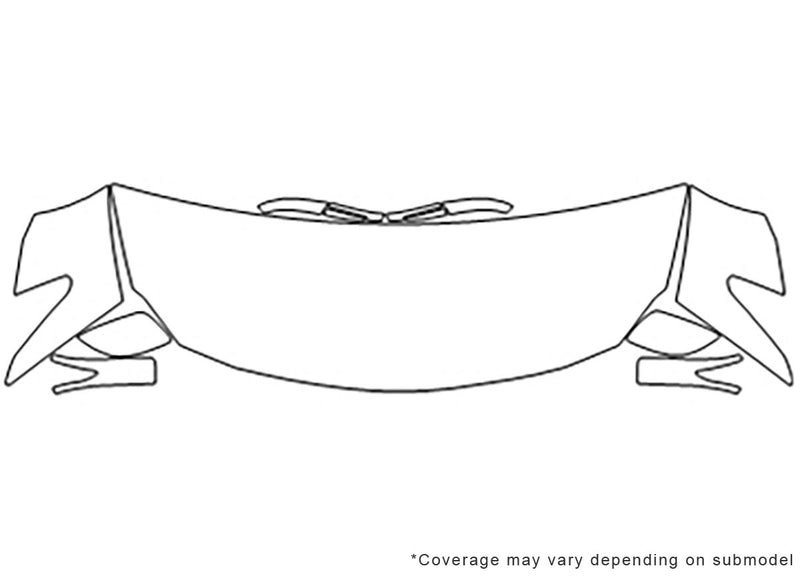maxima Avery Dennison Clear Bra Hood Precut PPF Diagram