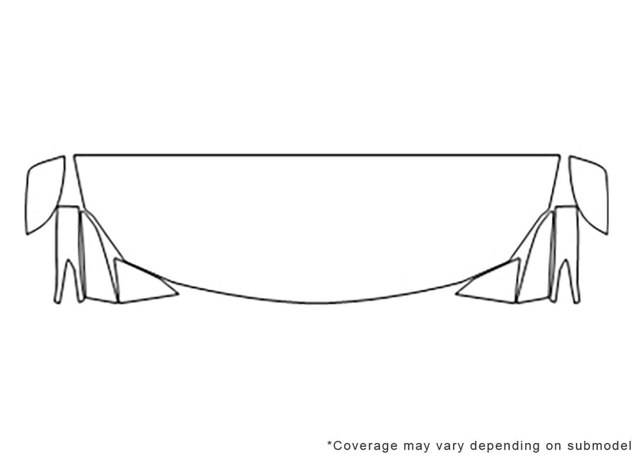 maxima Avery Dennison Clear Bra Hood Precut PPF Diagram