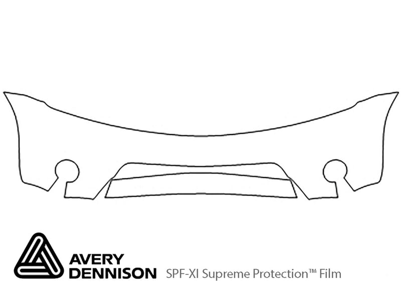 murano Avery Dennison Clear Bra Bumper Precut PPF Diagram