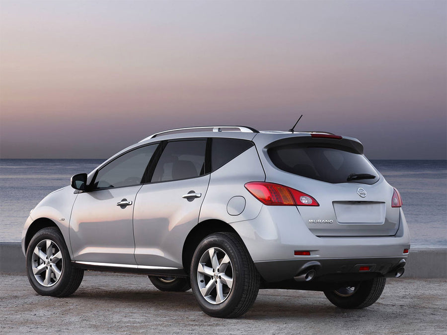 nissan murano 2003-2007 Brushed Aluminum Black Pillar Trim