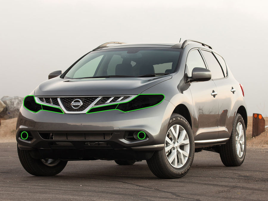 nissan murano 2009-2014 Headlight Tint Location