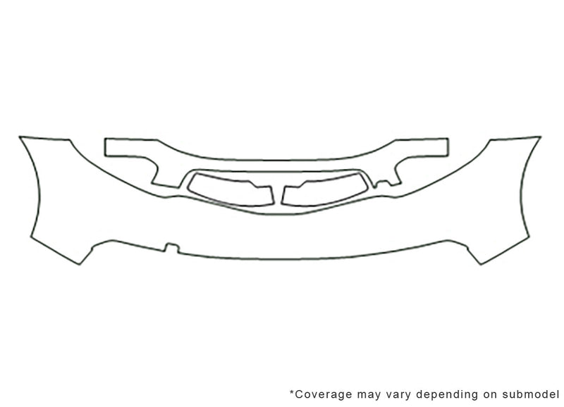 murano Avery Dennison Clear Bra Bumper Precut PPF Diagram