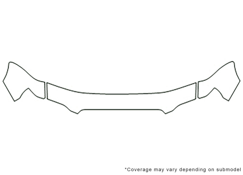 pathfinder 3M Clear Bra Hood Precut PPF Diagram