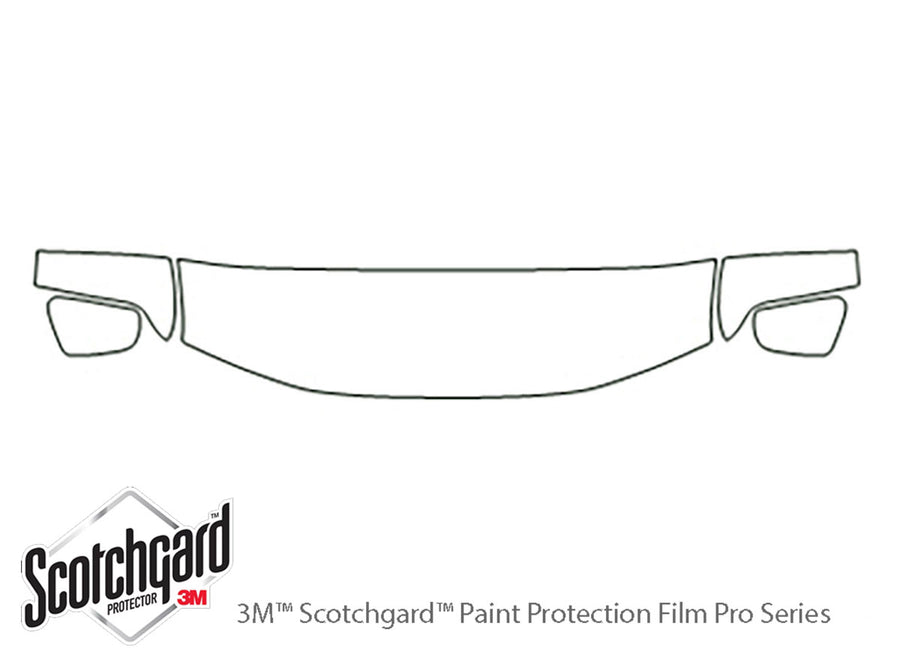 pathfinder 3M Clear Bra Hood Precut PPF Diagram