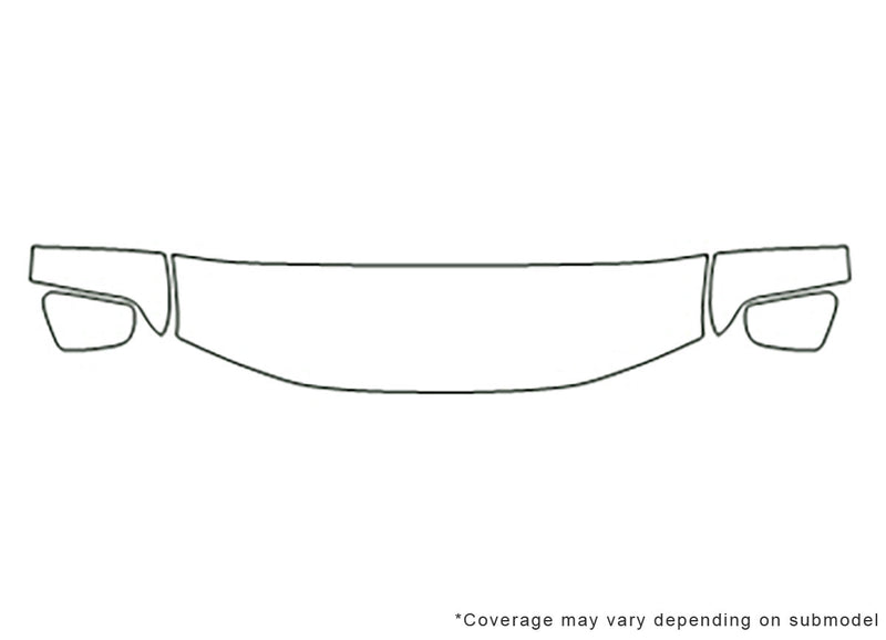 pathfinder 3M Clear Bra Hood Precut PPF Diagram