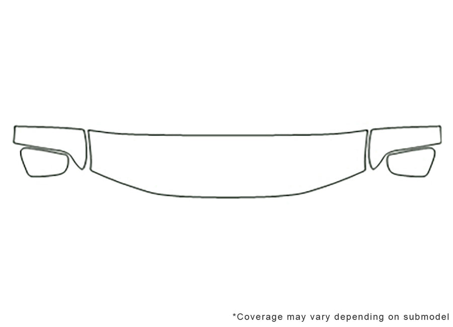 pathfinder 3M Clear Bra Hood Precut PPF Diagram