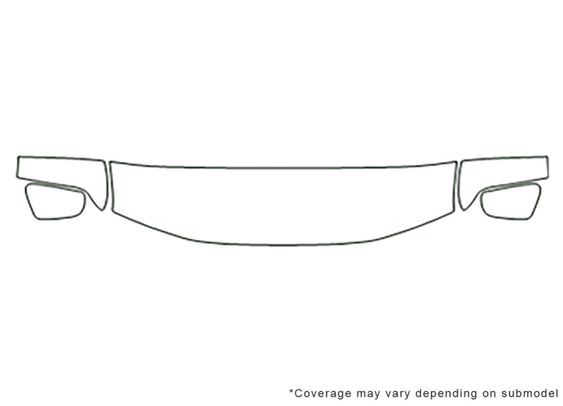 pathfinder Avery Dennison Clear Bra Hood Precut PPF Diagram