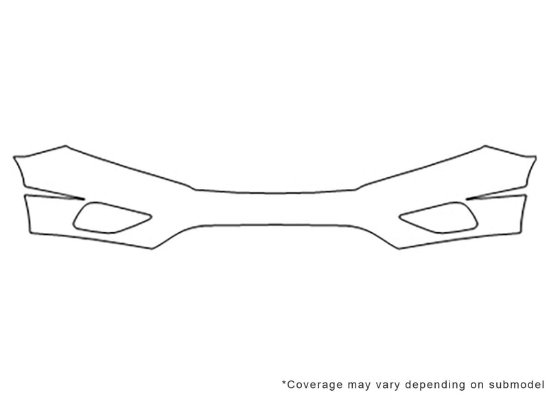 pathfinder 3M Clear Bra Bumper Precut PPF Diagram