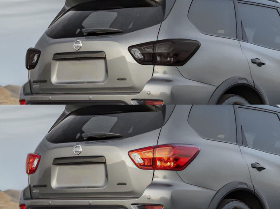 pathfinder Before and After Smoked Taillights