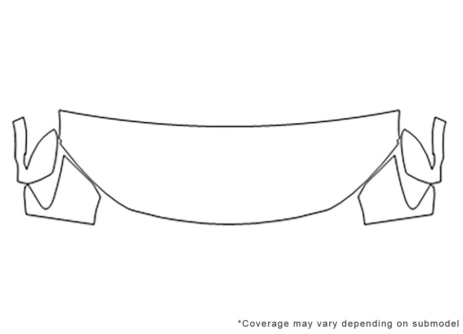 pathfinder Avery Dennison Clear Bra Hood Precut PPF Diagram
