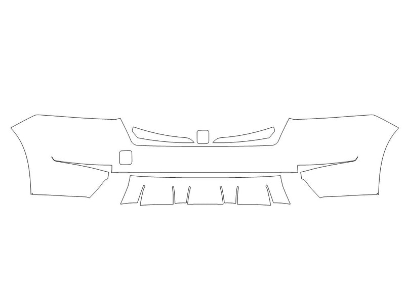 pathfinder 3M Clear Bra Bumper Precut PPF Diagram