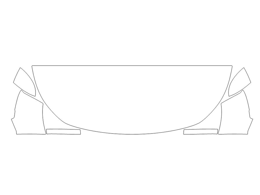 pathfinder 3M Clear Bra Hood Precut PPF Diagram