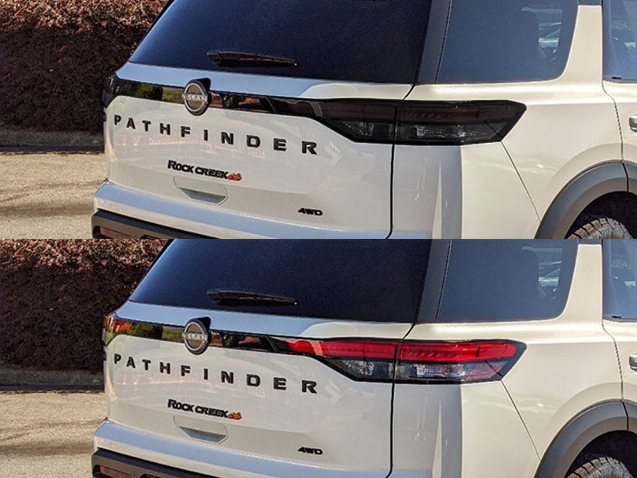 pathfinder Before and After Smoked Taillights