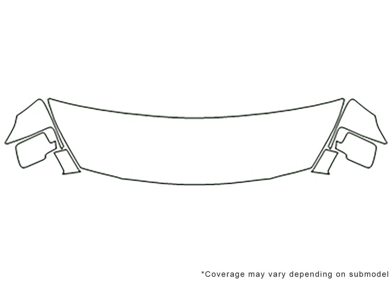 quest 3M Clear Bra Hood Precut PPF Diagram