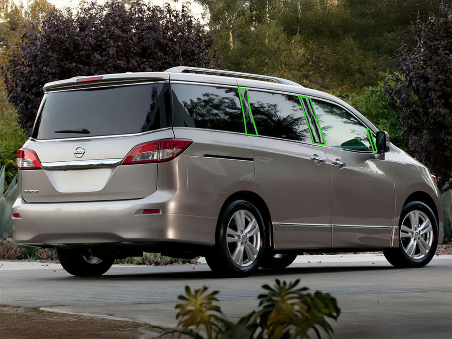 nissan quest 2011-2016 Pillar Post Trim Installation Location