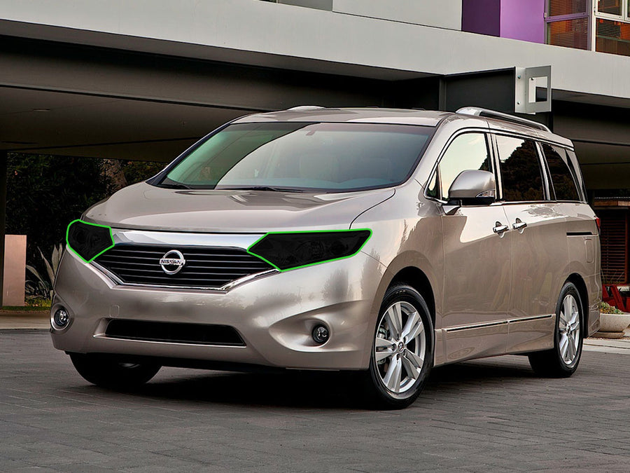 nissan quest 2011-2016 Headlight Tint Location