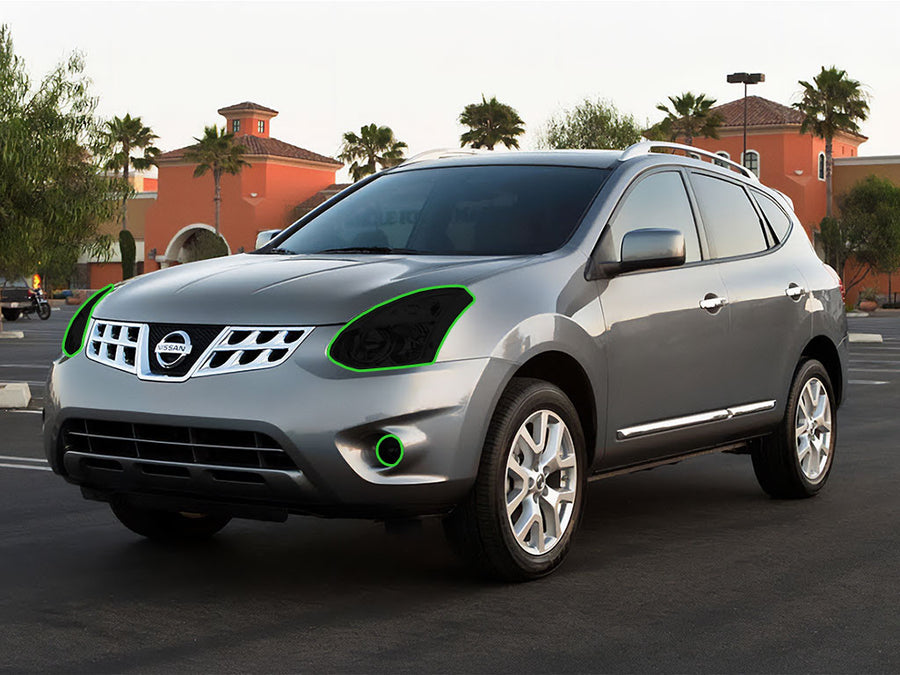 nissan rogue 2008-2013 Headlight Tint Location