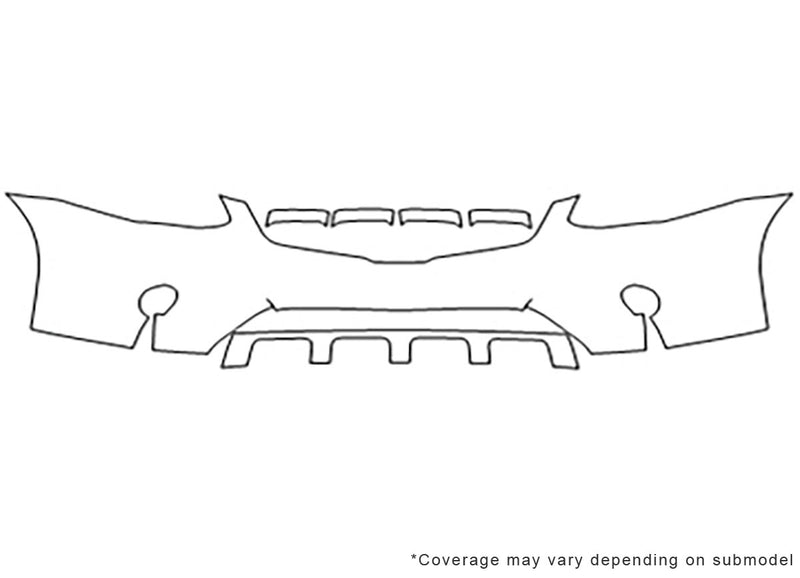 rogue Avery Dennison Clear Bra Bumper Precut PPF Diagram