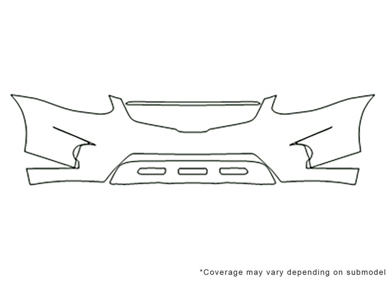 rogue Avery Dennison Clear Bra Bumper Precut PPF Diagram