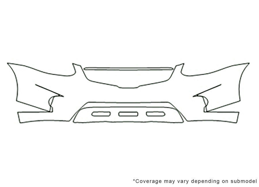 rogue Avery Dennison Clear Bra Bumper Precut PPF Diagram