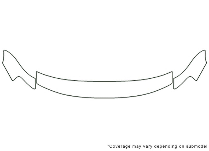 sentra Avery Dennison Clear Bra Hood Precut PPF Diagram