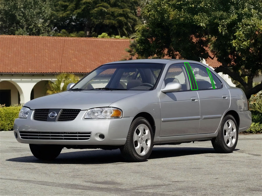 nissan sentra 2000-2006 Pillar Post Trim Installation Location
