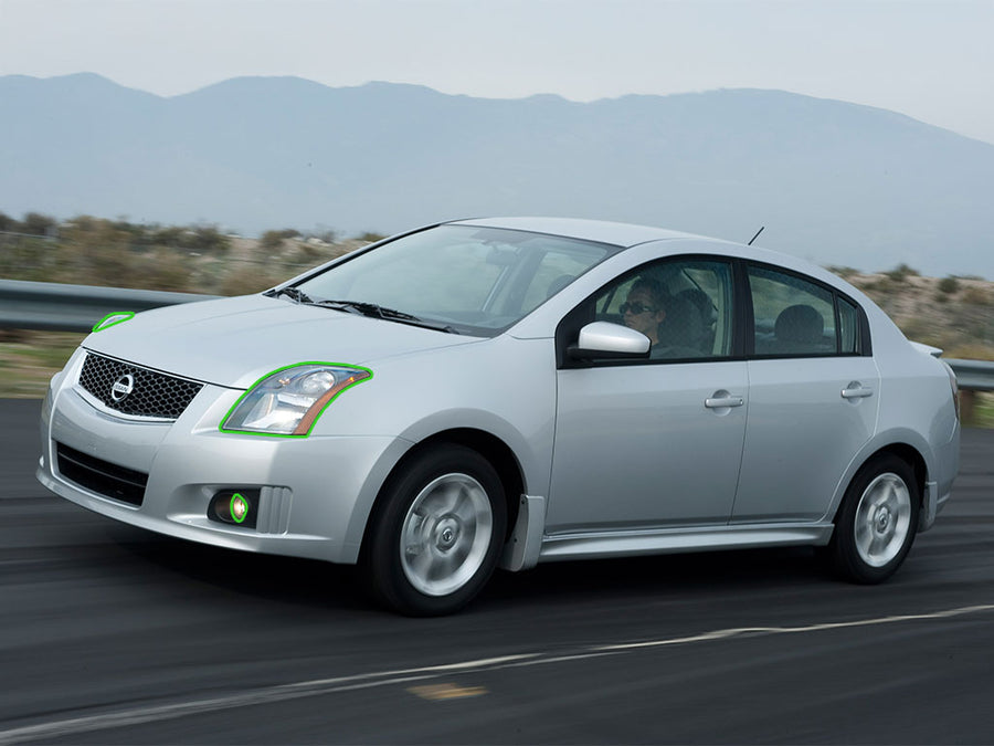 nissan sentra 2007-2010 Headlight Protection Installation Location
