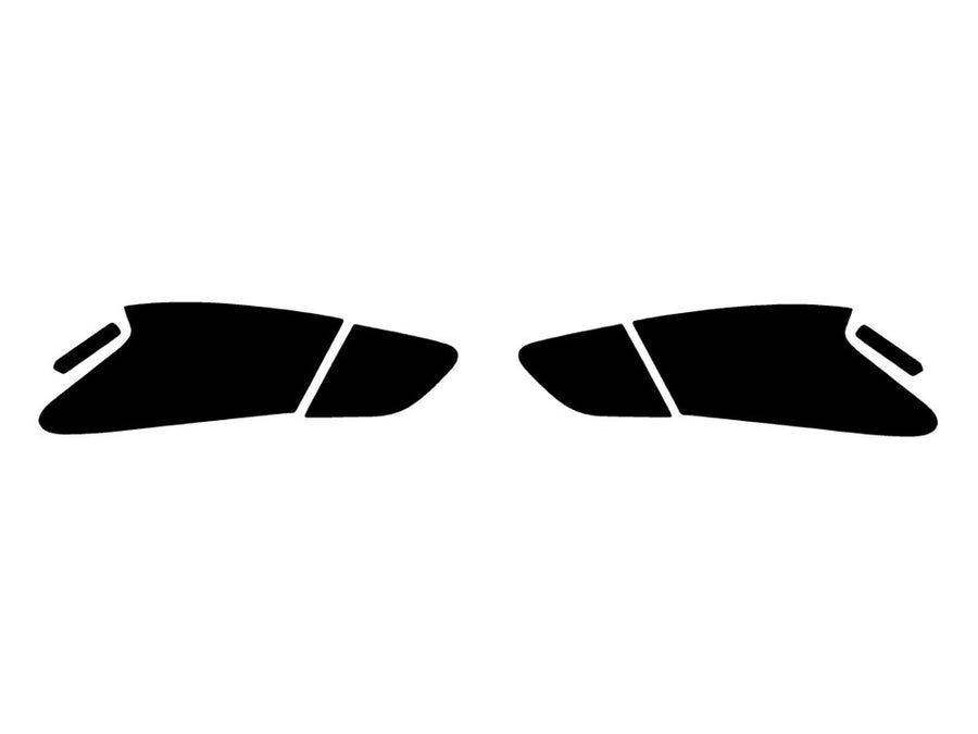 sentra Precut Tail Light Tint Diagram