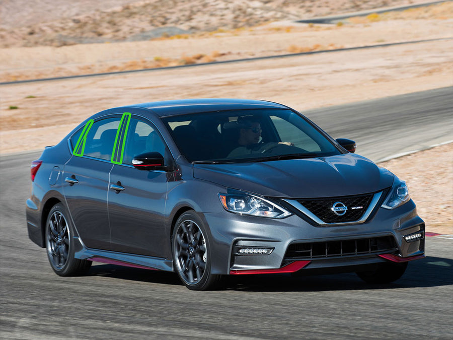 nissan sentra 2013-2019 Pillar Post Trim Installation Location