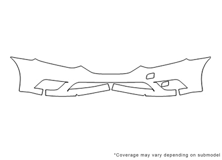 sentra Avery Dennison Clear Bra Bumper Precut PPF Diagram