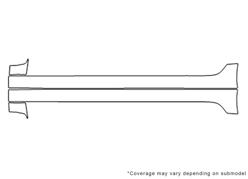 sentra Avery Dennison Clear Bra Door Cup Precut PPF Diagram