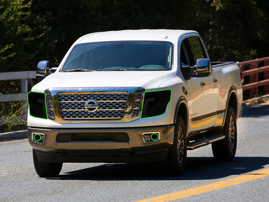 nissan titan 2016-2019 Headlight Tint Location