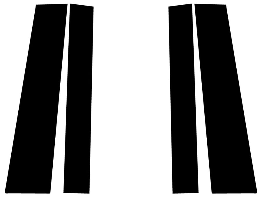 nissan titan 2017-2023 (extended / king cab) Gloss Black Pillar Trim