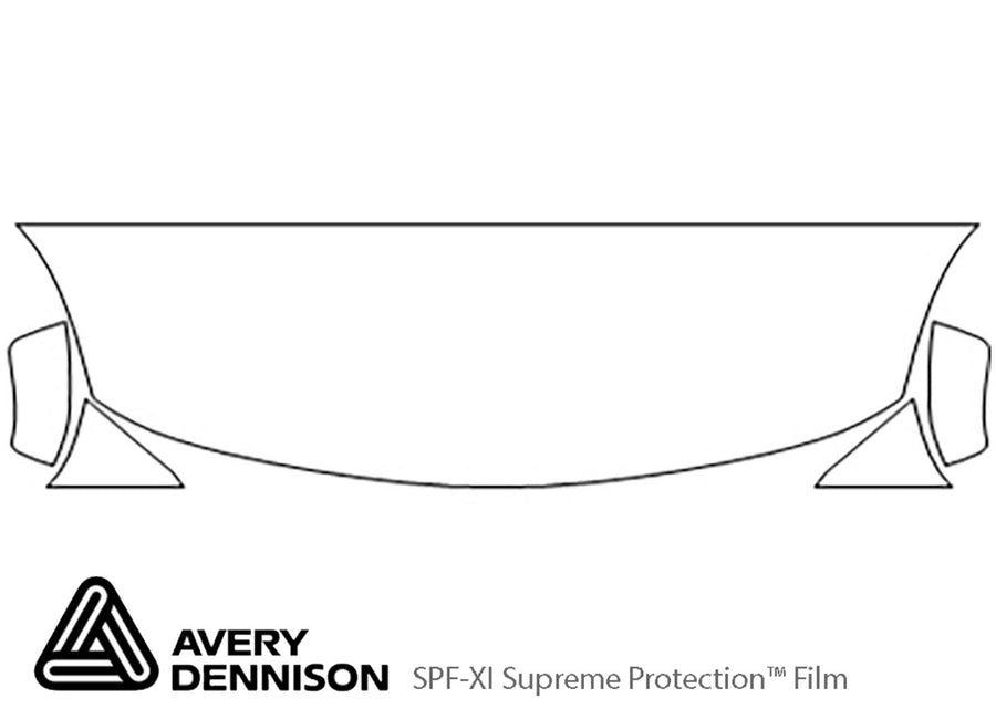 versa Avery Dennison Clear Bra Hood Precut PPF Diagram