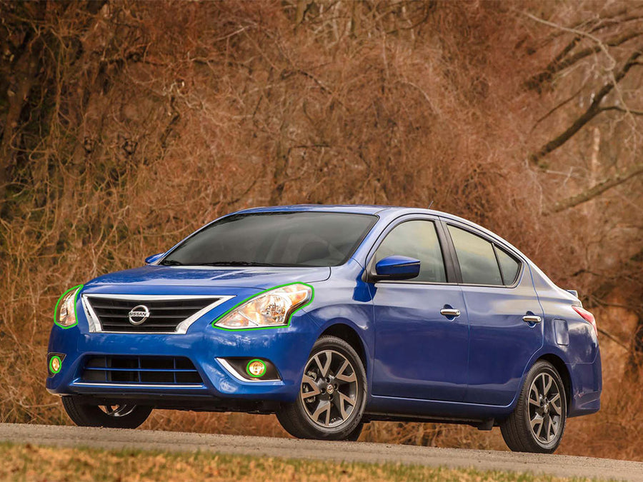 nissan versa 2015-2019 (sedan) Headlight Protection Installation Location